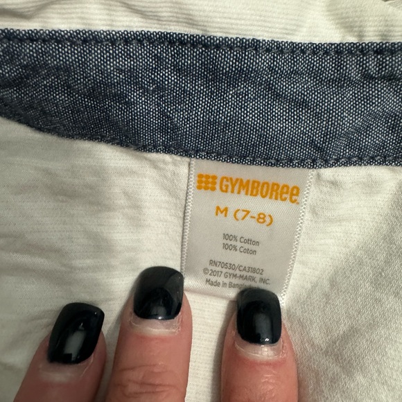Gymboree youth 7/8 white shirt. Barely worn. - Picture 3 of 3